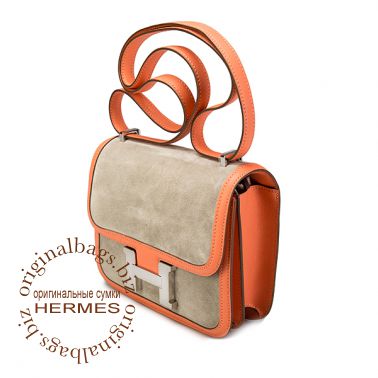 Hermes Constance 18 см Grey Tourterelle/Crevette