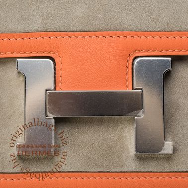 Hermes Constance 18 см Grey Tourterelle/Crevette