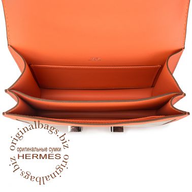 Hermes Constance 18 см Grey Tourterelle/Crevette