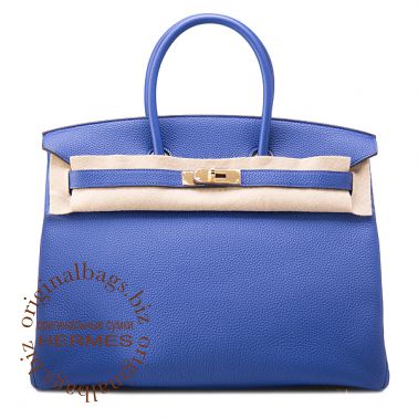 Hermes Birkin 35 Blue Electriс