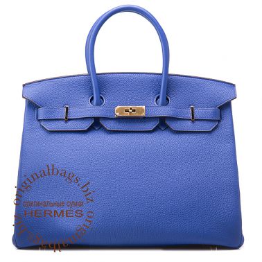 Hermes Birkin 35 Blue Electriс