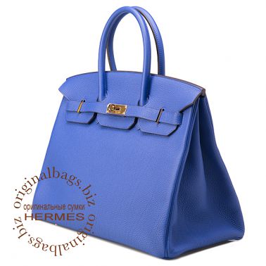 Hermes Birkin 35 Blue Electriс