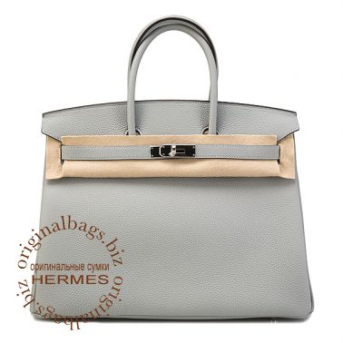 Hermes Birkin 35 Blue Glacier