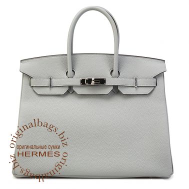 Hermes Birkin 35 Blue Glacier