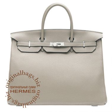Hermes Birkin 40 Grey Tourterelle