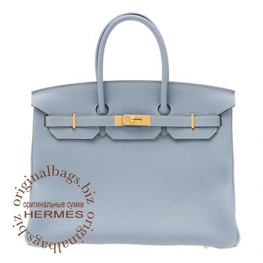 Hermes Birkin 35 Blue Lin
