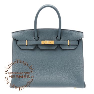 Hermes Birkin 35 Blue Orage