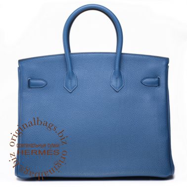 Hermes Birkin 35 Bleu Thalassa