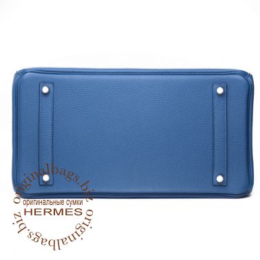 Hermes Birkin 35 Bleu Thalassa