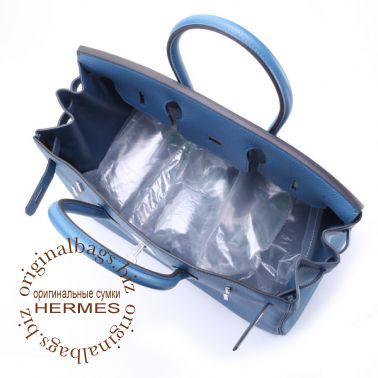 Hermes Birkin 35 Bleu Thalassa