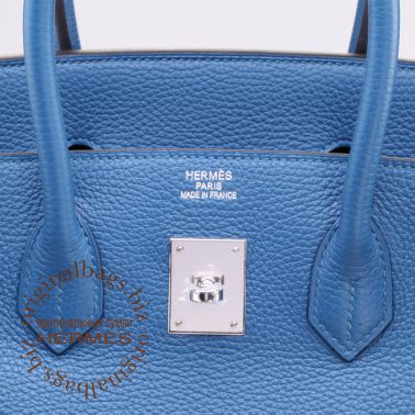 Hermes Birkin 35 Bleu Thalassa