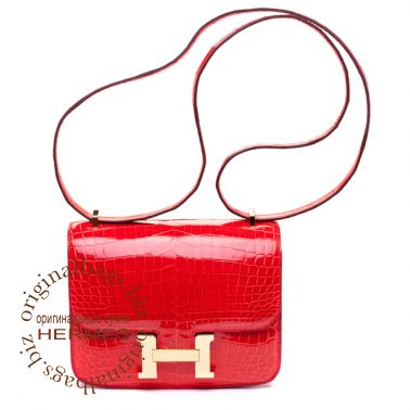 Hermes Constance 18cm Geranium