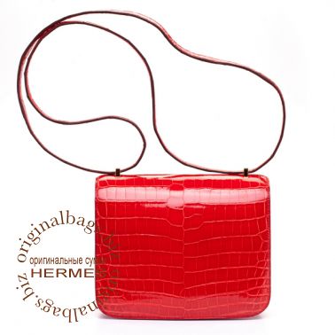 Hermes Constance 18cm Geranium
