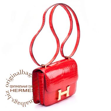 Hermes Constance 18cm Geranium