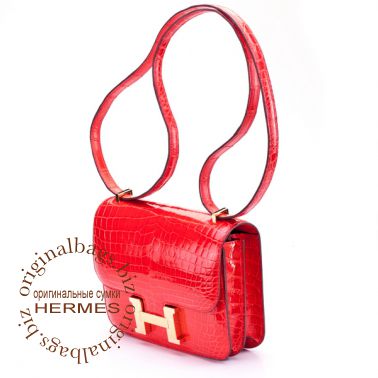 Hermes Constance 18cm Geranium