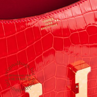 Hermes Constance 18cm Geranium