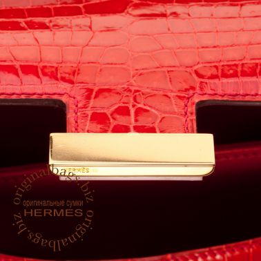 Hermes Constance 18cm Geranium