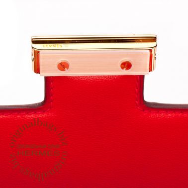 Hermes Constance 18cm Geranium