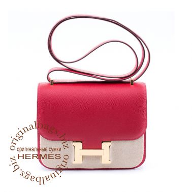 Hermes Constance 18 cm Rouge Casaque