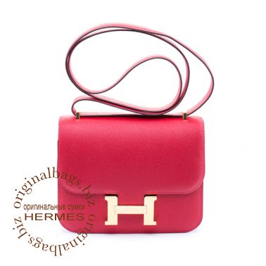 Hermes Constance 18 cm Rouge Casaque