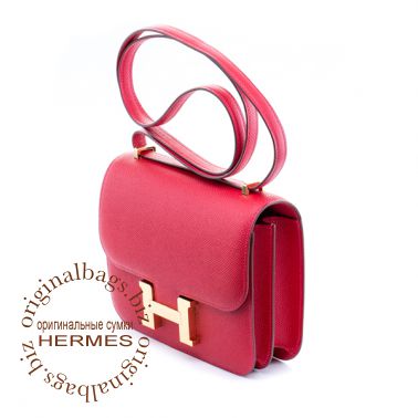 Hermes Constance 18 cm Rouge Casaque