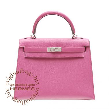 Hermes Kelly 25 Rose Shocking