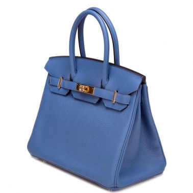 Hermes Birkin 30 Bleu Agate