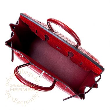 Hermes Birkin 35 Rouge H/Rouge H/Rouge H
