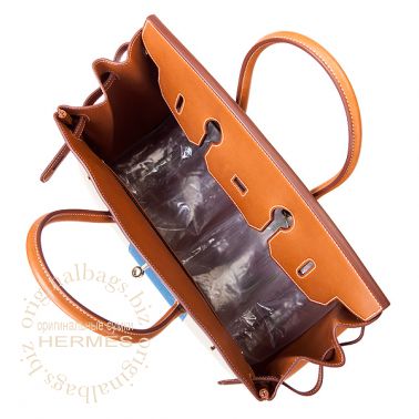 Hermes Birkin 35 Flag Barenia/ Toile H