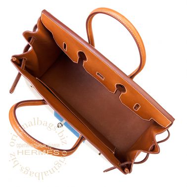 Hermes Birkin 35 Flag Barenia/ Toile H
