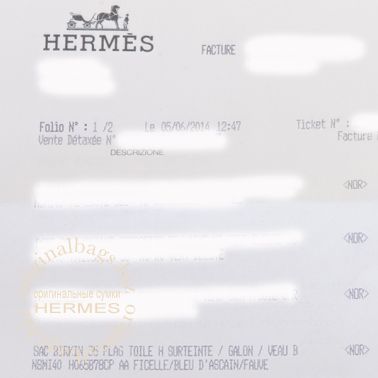 Hermes Birkin 35 Flag Barenia/ Toile H