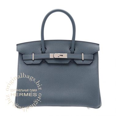 Hermes Birkin 30 Blue Orage