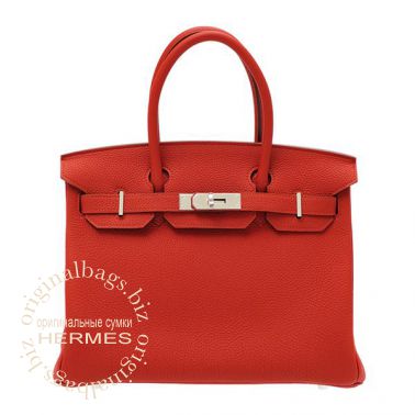 Hermes Birkin 30 Vermillon Red