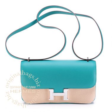 Hermes Constance Elan 25 Blue Paon