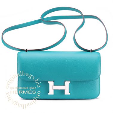 Hermes Constance Elan 25 Blue Paon