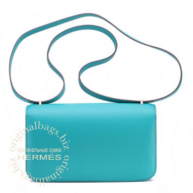 Hermes Constance Elan 25 Blue Paon
