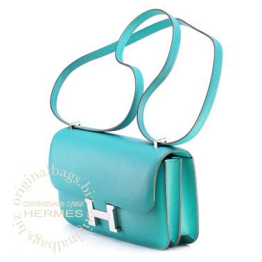 Hermes Constance Elan 25 Blue Paon