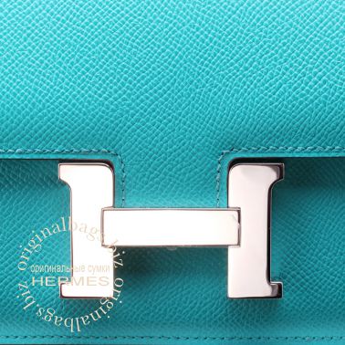 Hermes Constance Elan 25 Blue Paon