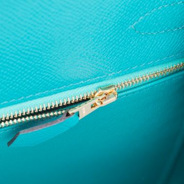Hermes Kelly Sellier 28 Bleu Paon