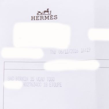 Hermes Birkin 35 Etoupe