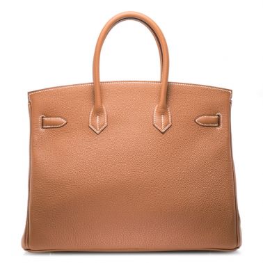 Hermes Birkin 35 Gold/Geranium
