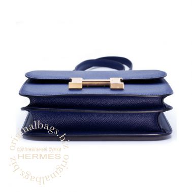 Hermes Constance 18 cm Blue Sapphire
