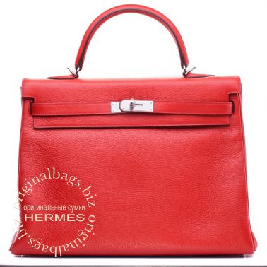 Hermes Kelly 35 Rouge Casaque