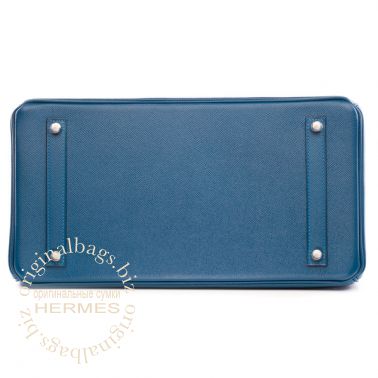 Hermes Birkin 35 Bleu Thalassa