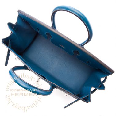 Hermes Birkin 35 Bleu Thalassa