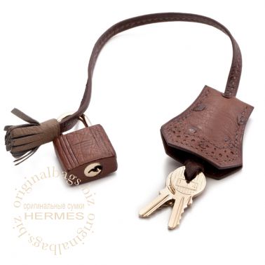 Hermes Birkin 30 Ghillies Etrusque/ Mousse/ Marron Fonce